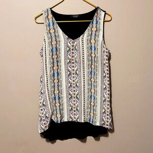 LOVE RYAN: SIZE MEDIUM WOMENS MULTI COLOR TOP